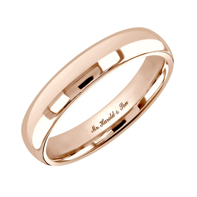 18ct Rose Gold Wedding Rings