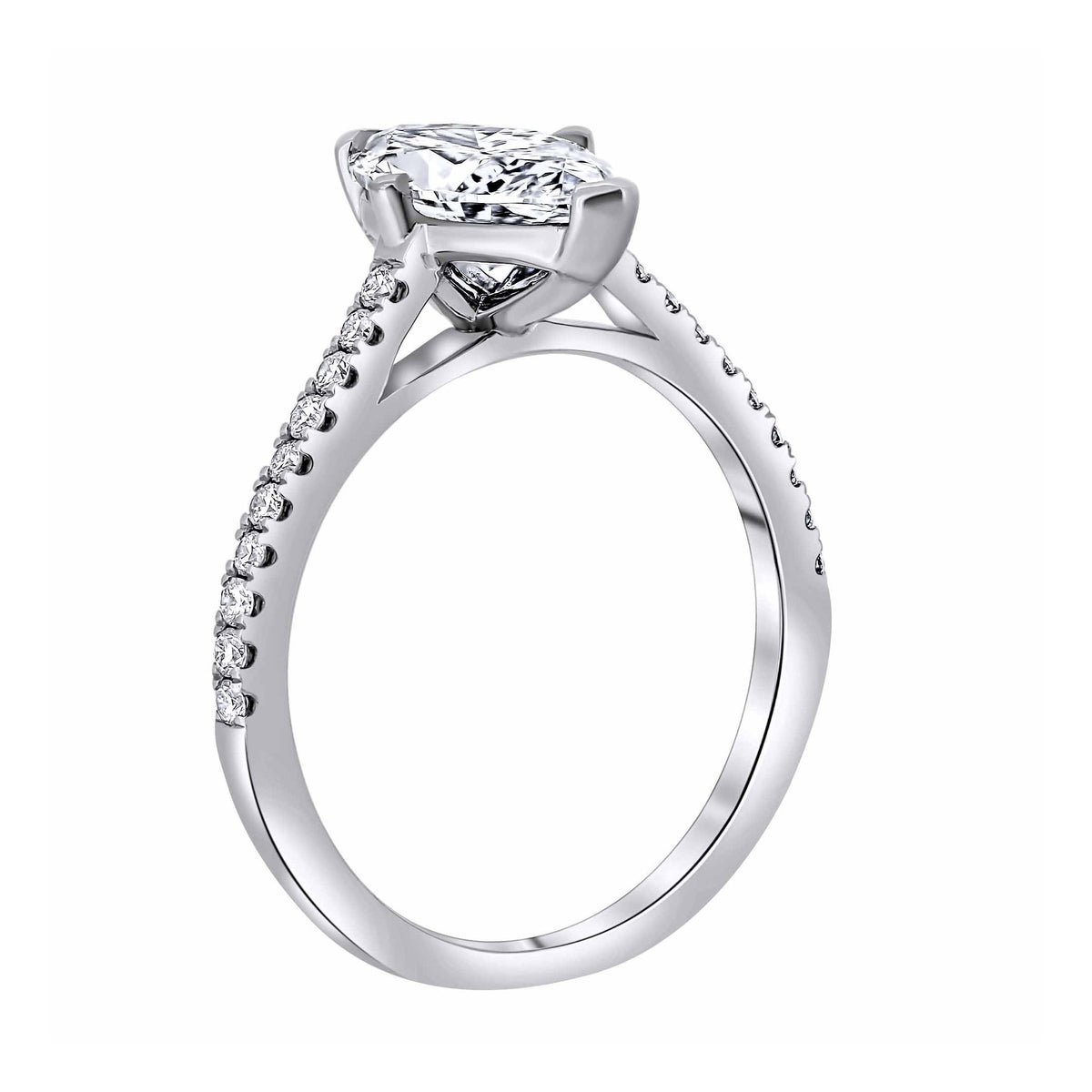 Lab grown platinum 1.51ct D VVS2 IGI marquise cut diamond ring