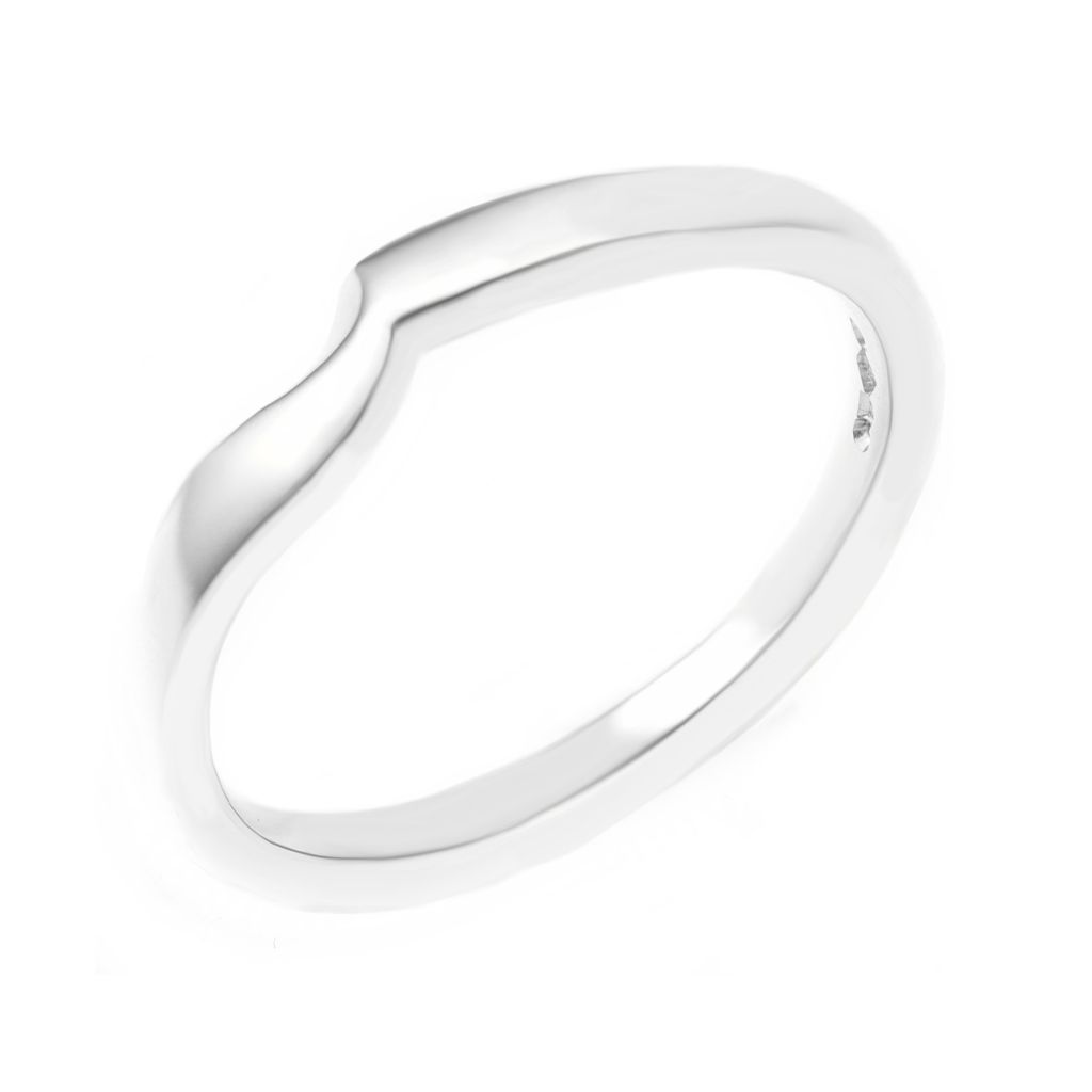 Platinum 2.0mm shaped to fit wedding ring