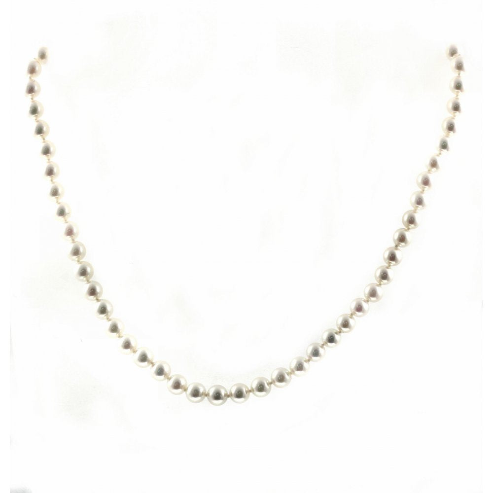 18ct white gold 18" 5.5mm x 6.0mm Akoya AAA pearl necklace