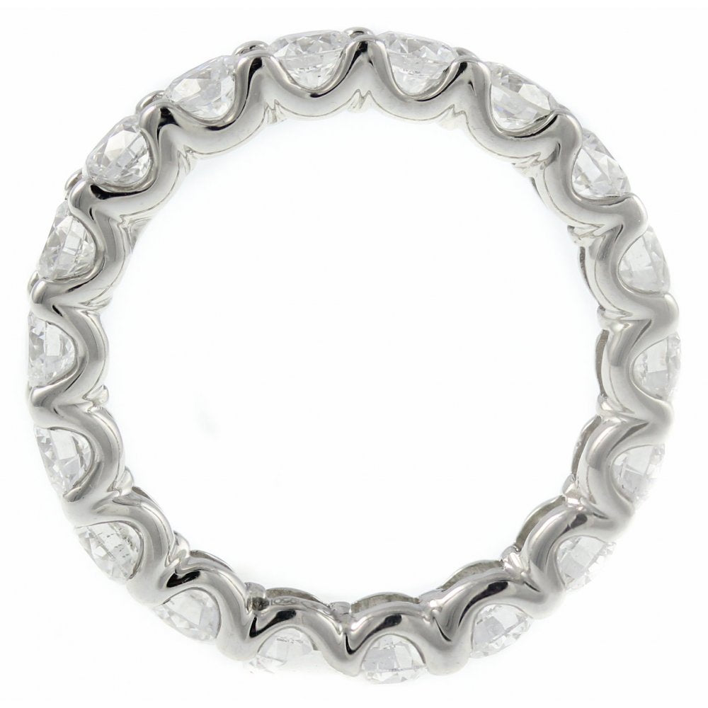 Platinum 3.00ct round brilliant cut diamond full eternity ring