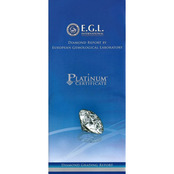 Platinum 2.02ct F SI1 EGL oval cut dimaond ring
