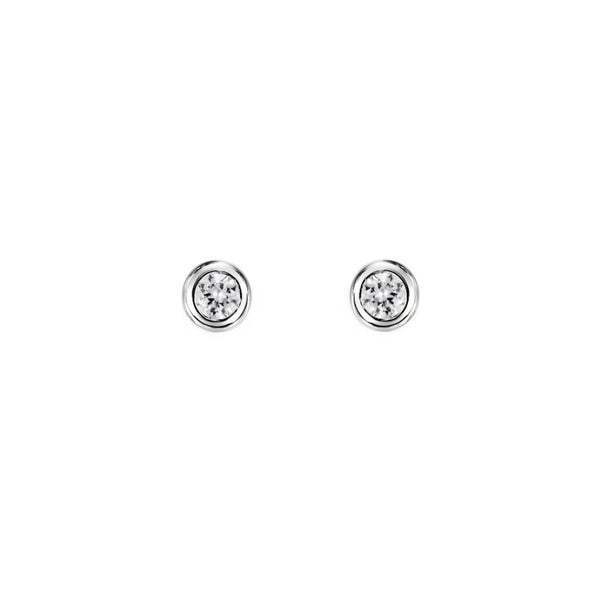Platinum 0.50ct round brilliant diamond stud earrings
