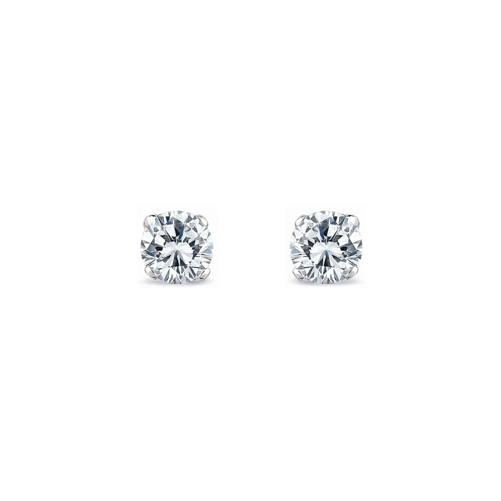 18ct white gold 1.50ct round brilliant diamond stud earrings