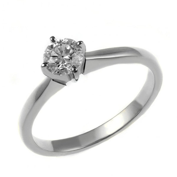 Platinum 0.50ct D VS2 GIA round brilliant cut diamond ring