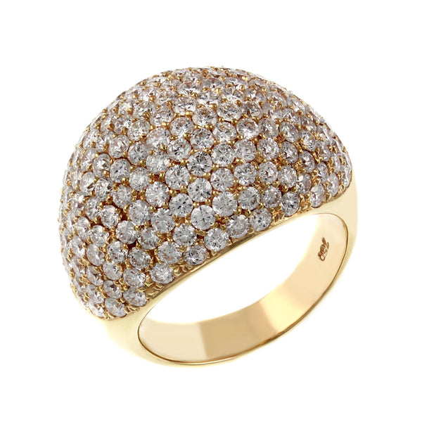 18ct rose gold 4.17ct diamond cluster ring