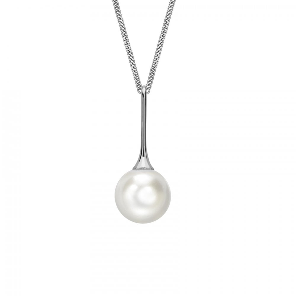 18ct white gold 10.5mm x 11mm South Sea pearl drop pendant