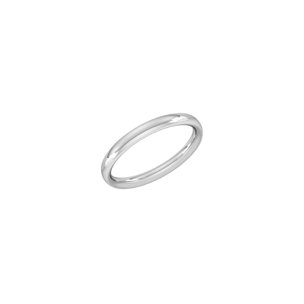 Platinum 2.5mm heavy weight court wedding ring