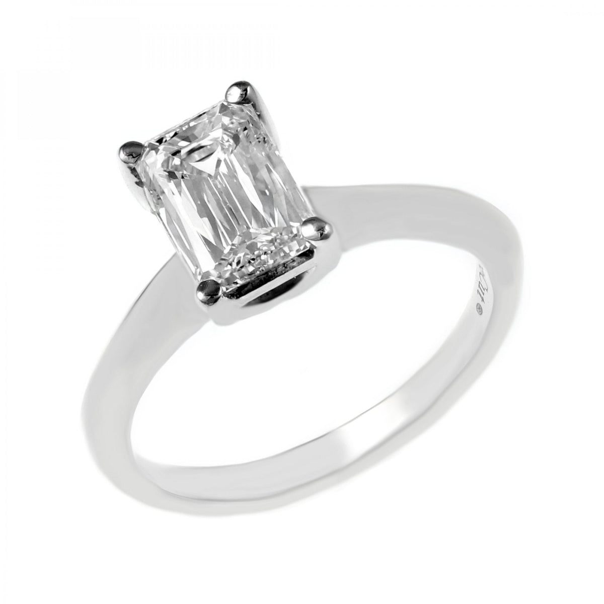 Platinum 1.52ct G VS1 GIA prince cut diamond ring