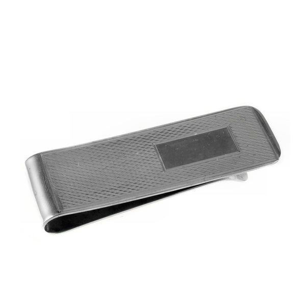 Silver 50x20mm patterned money clip