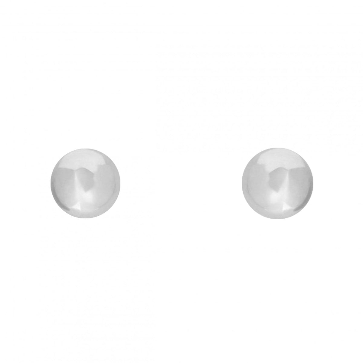 9ct white gold 7mm ball stud earrings