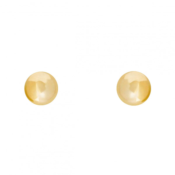 9ct yellow gold 8mm ball stud earrings