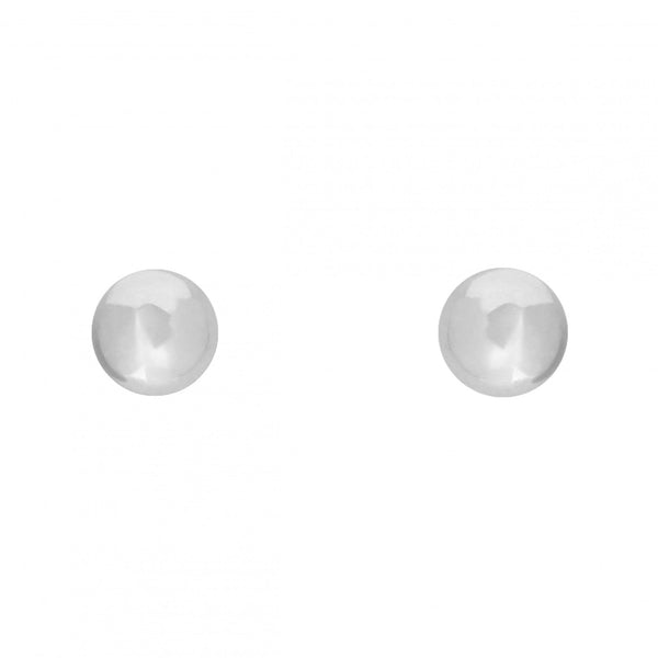 9ct white gold 9mm ball stud earrings