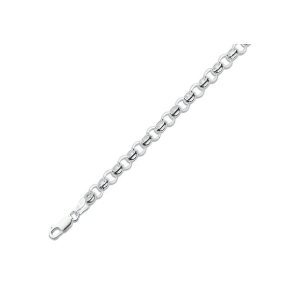 Silver 24" 33.4g round belcher chain