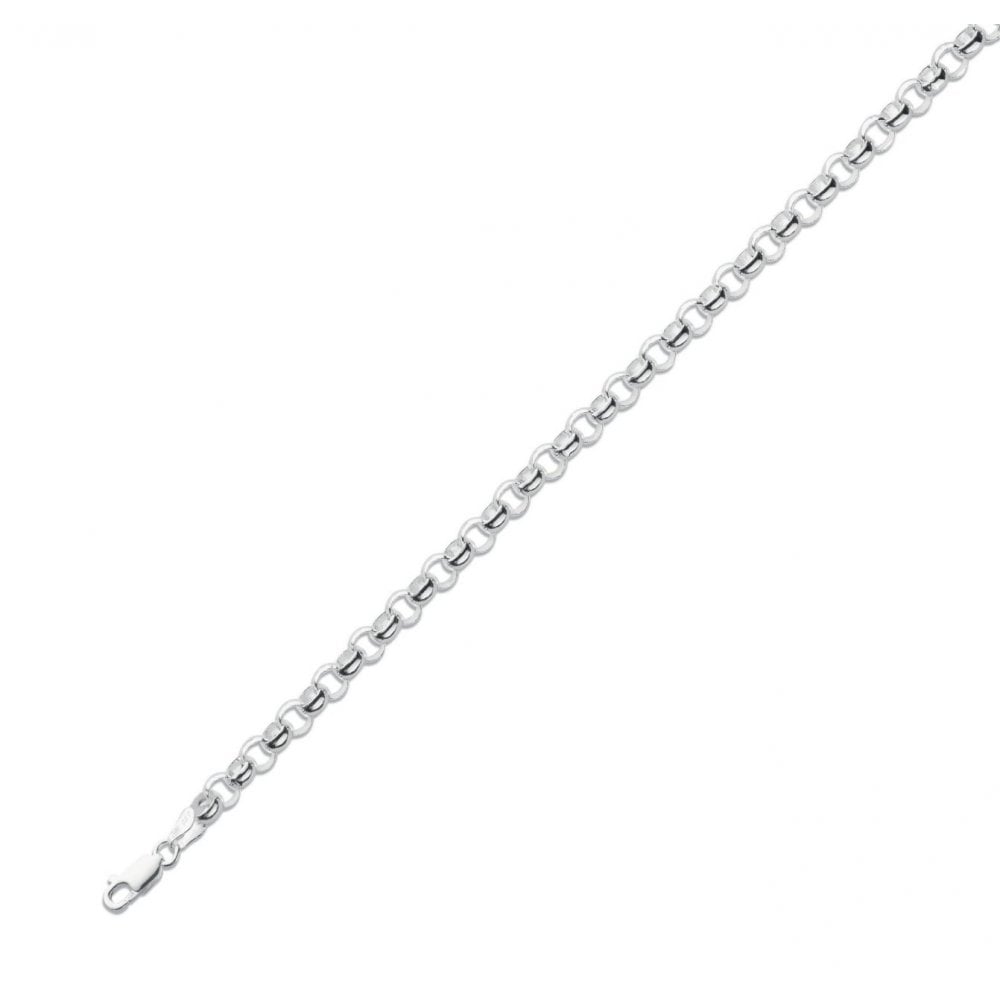 Silver 24" 33.4g round belcher chain