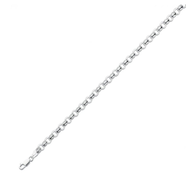 Silver 24" 33.4g round belcher chain