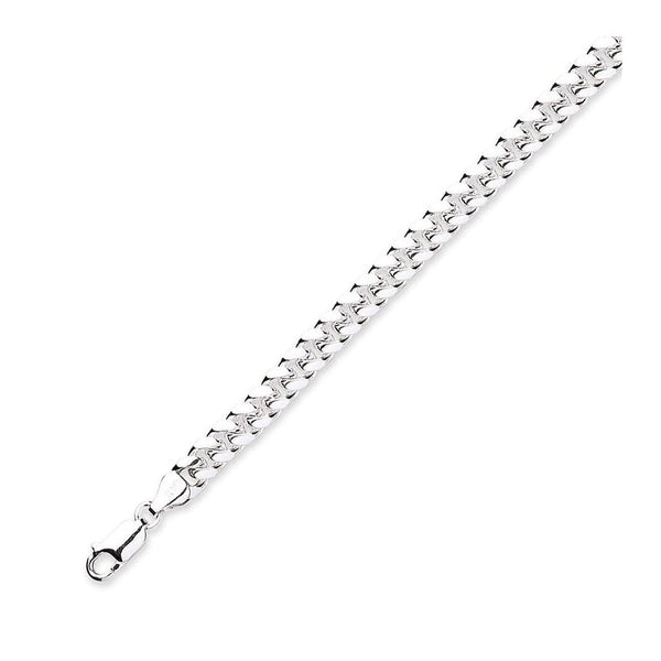 Silver 24"66.2g flat curb chain