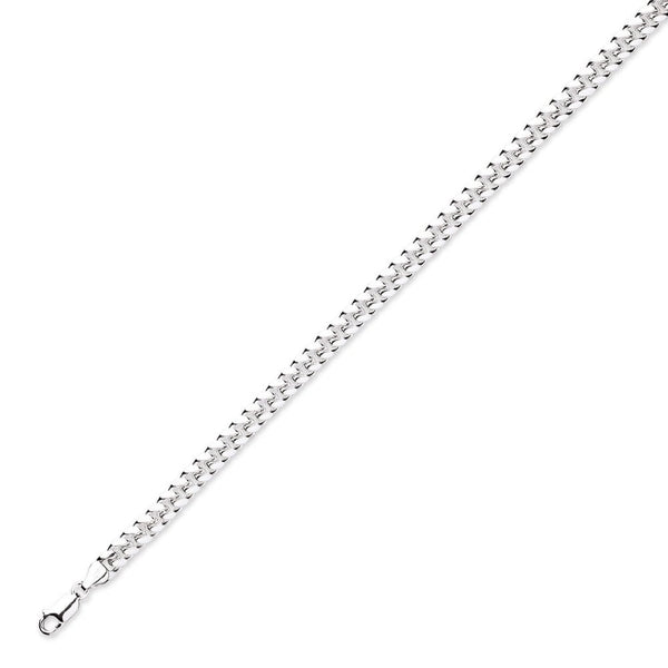 Silver 24"66.2g flat curb chain