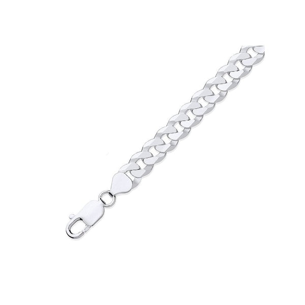 Silver 24" 41.2g flat curb chain