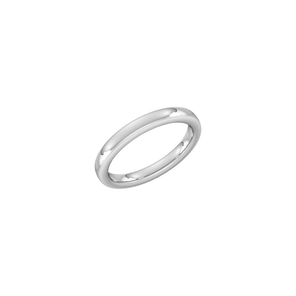 Platinum 3.0mm heavy weight court wedding ring
