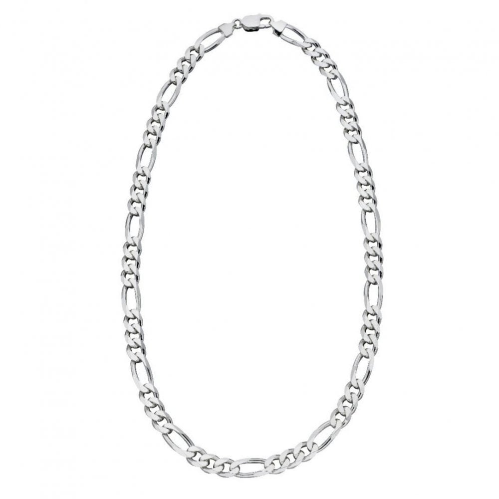 Silver 22" 16.8g figaro chain