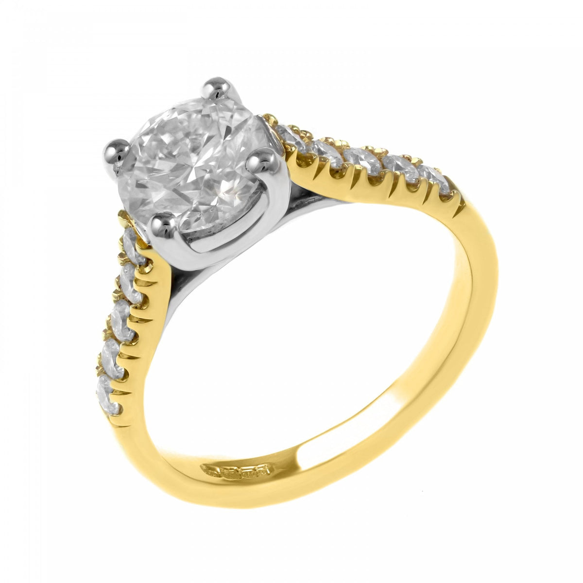 18ct Yellow Gold 1.52ct G Vs1 Gia Round Brilliant Diamond Ring