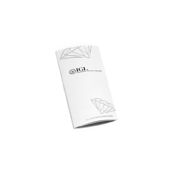 Platinum 0.73ct F VS1 IGL round brilliant cut diamond ring