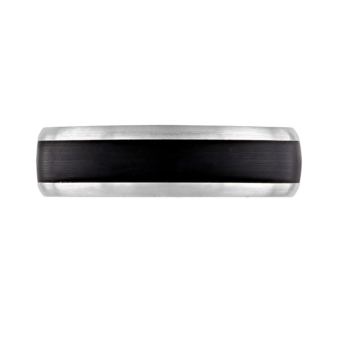 Platinum & ceramic 6.0mm court wedding ring