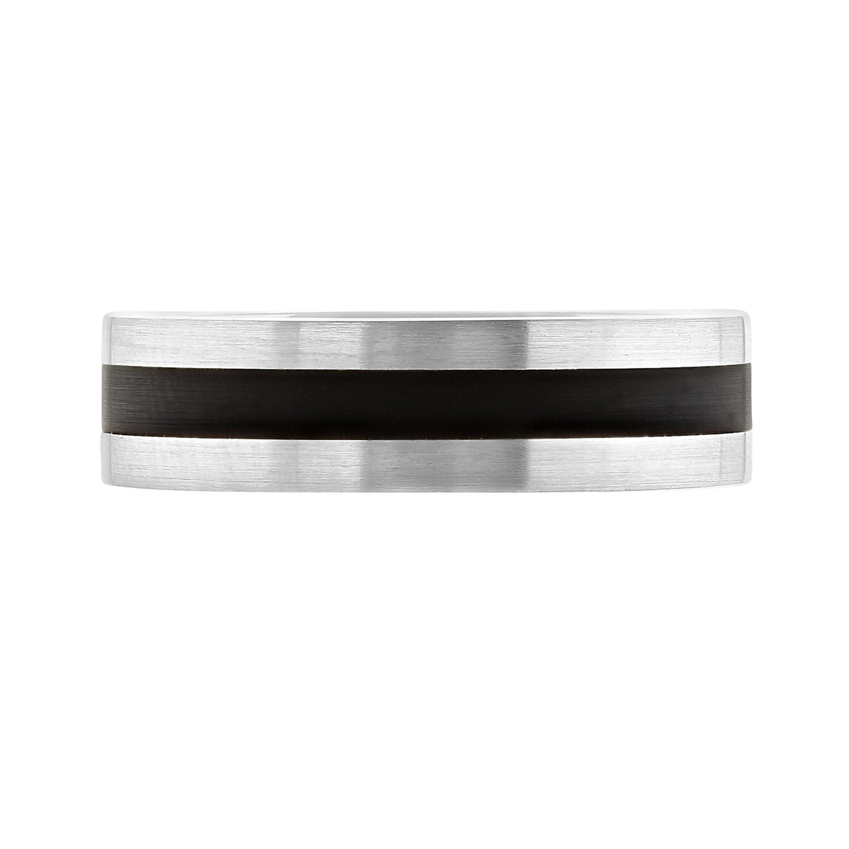 Platinum & ceramic 6.0mm court wedding ring