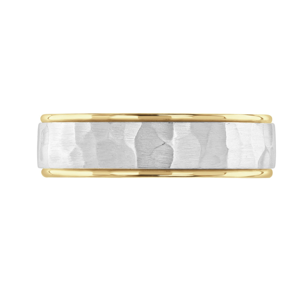 Platinum & 18ct yellow gold 6.0mm court wedding ring
