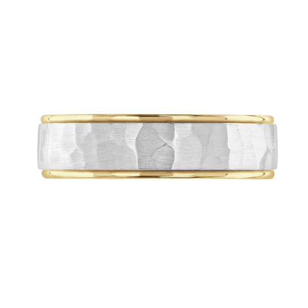 Platinum & 18ct yellow gold 6.0mm court wedding ring