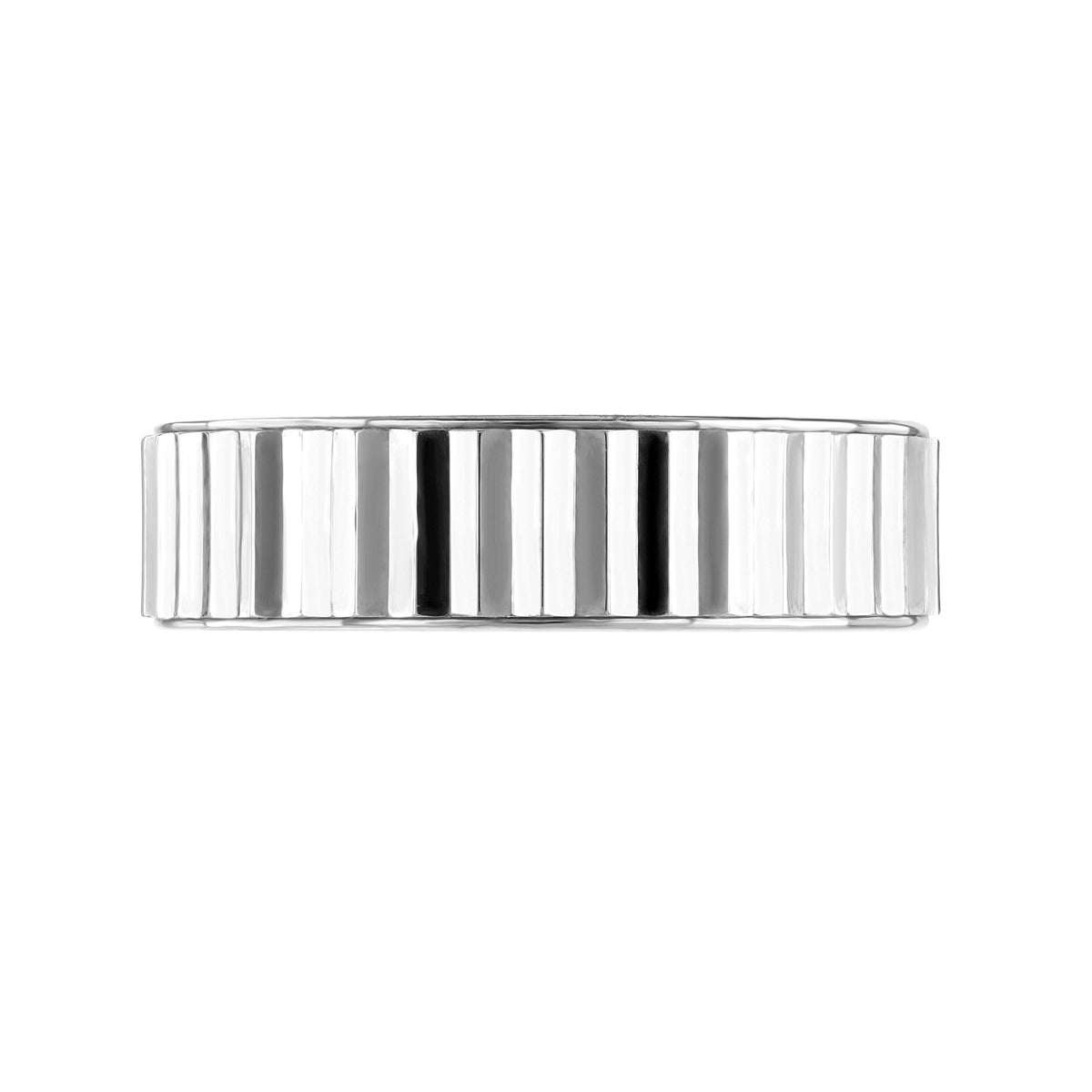 Platinum 6.0mm flat heavy weight court wedding ring