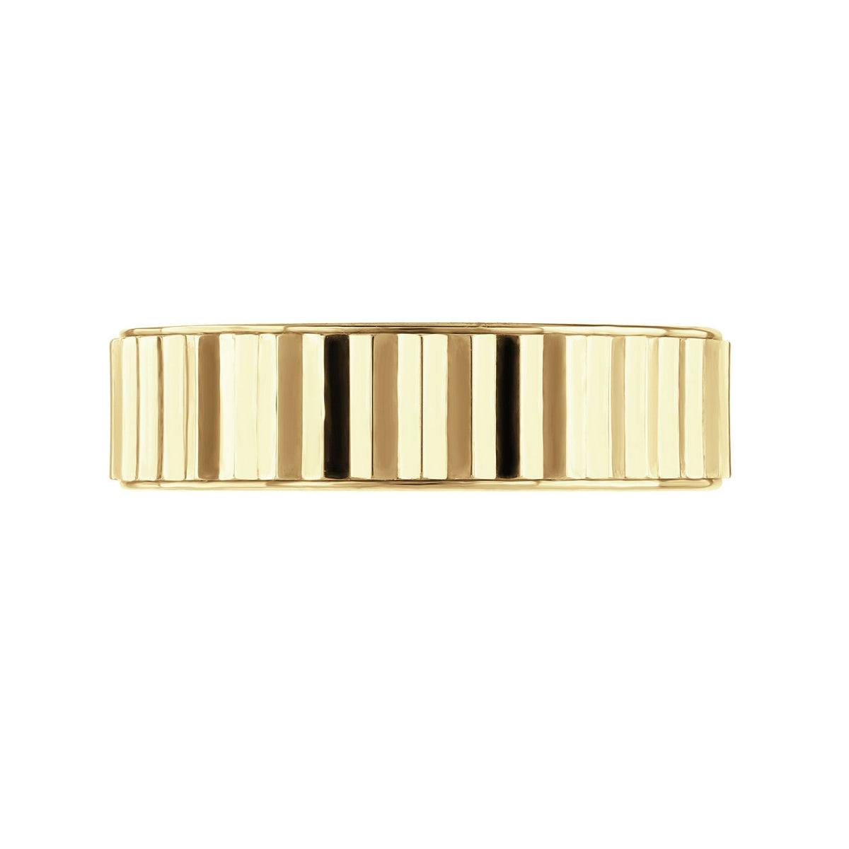 18ct yellow gold 6.0mm flat heavy weight court wedding ring