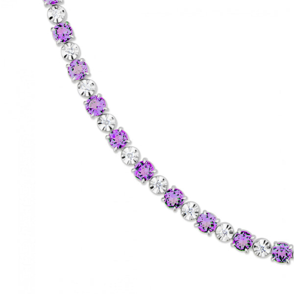 18ct white gold 15.09ct pink sapphire & 1.33ct diamond necklace