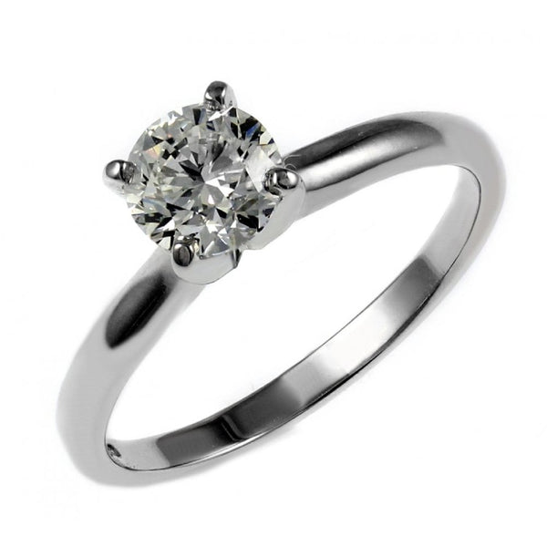 Platinum 0.34ct D VS2 GIA round brilliant cut diamond ring