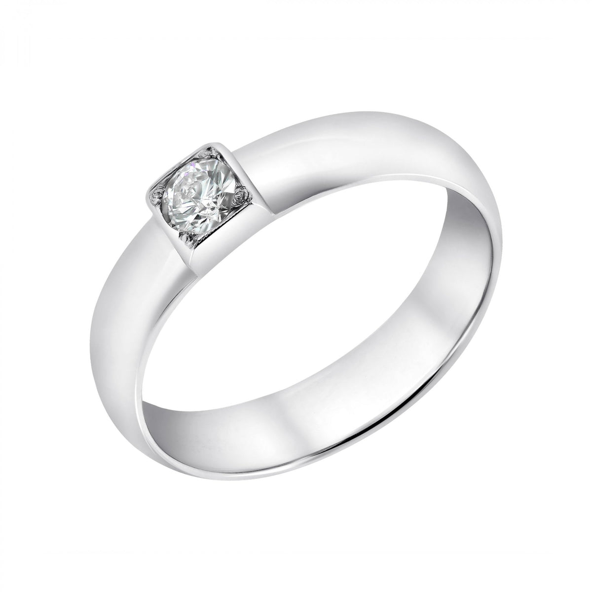 Preowned 18ct white gold 0.20ct diamond set ring
