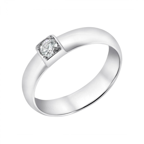 Preowned 18ct white gold 0.20ct diamond set ring
