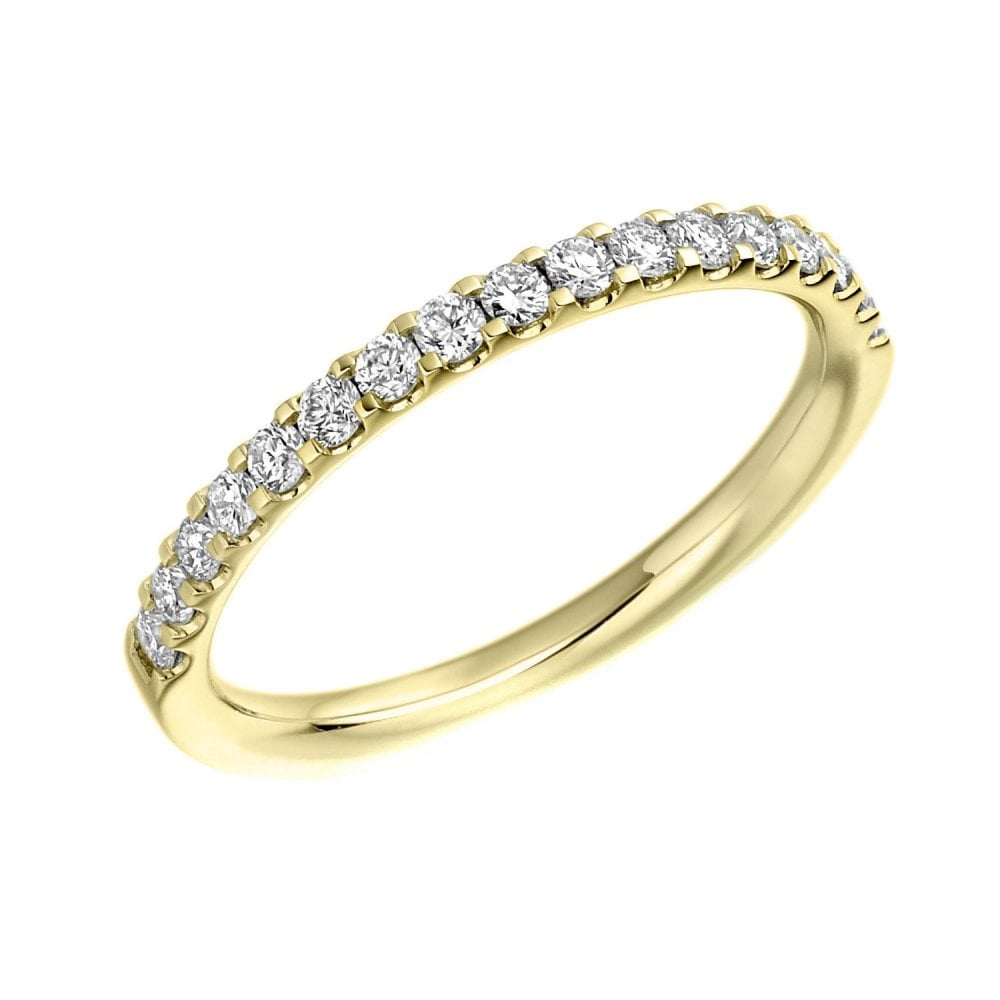 18ct yellow gold 0.20ct round brilliant diamond eternity ring