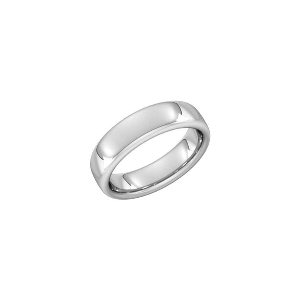 Platinum 6.0mm heavy weight court wedding ring