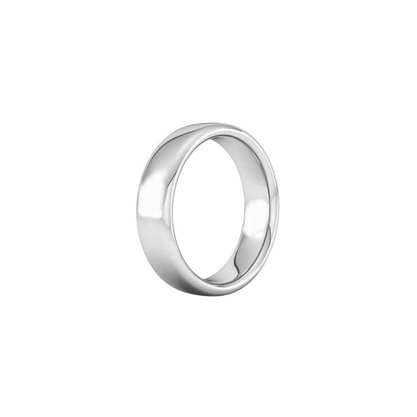 Platinum 6.0mm heavy weight court wedding ring