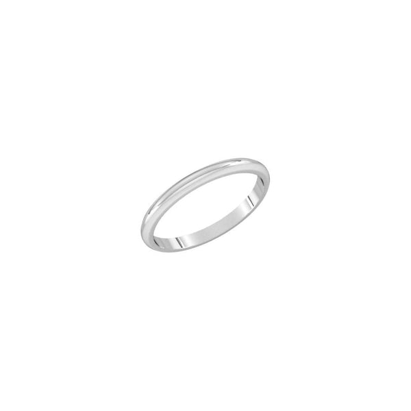 Platinum 2.0mm heavy weight court wedding ring