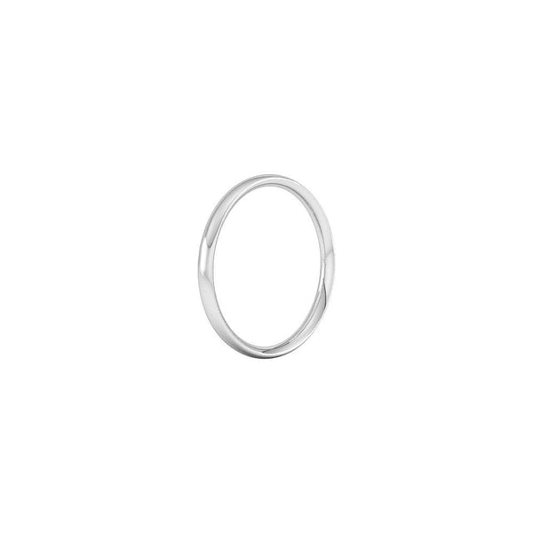 Platinum 2.0mm heavy weight court wedding ring