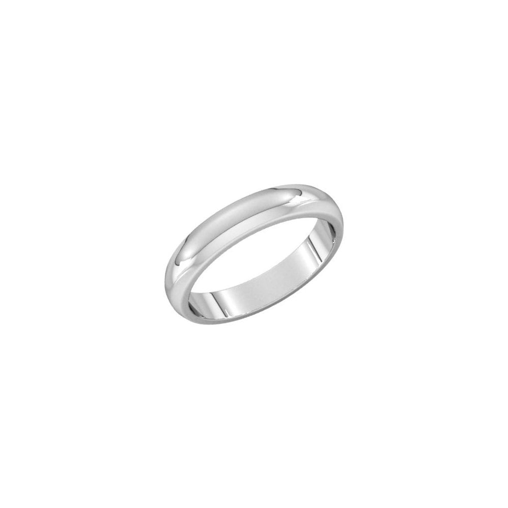 Platinum 4.0mm heavy weight court wedding ring