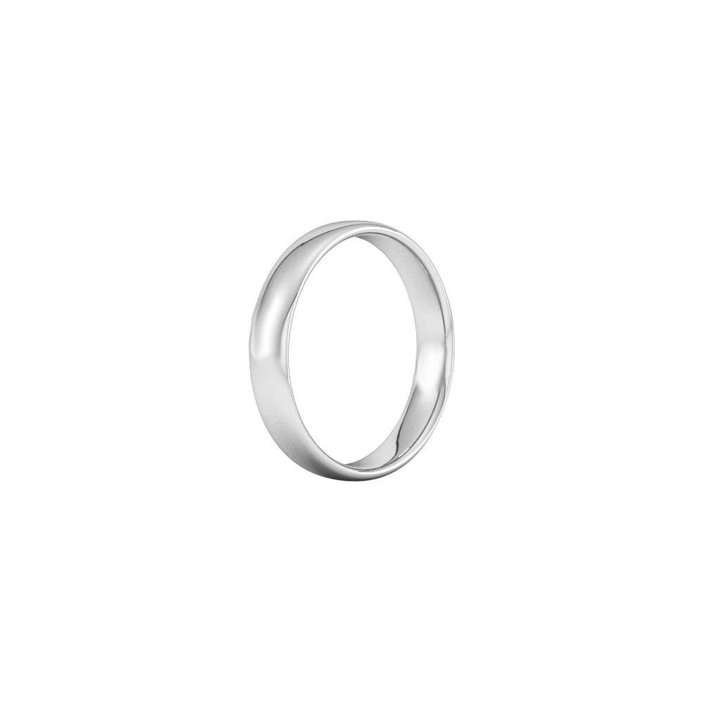 Platinum 4.0mm heavy weight court wedding ring