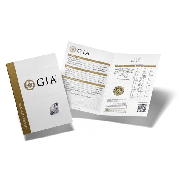 Preowned platinum 0.44ct D VS1 GIA emerald cut diamond ring