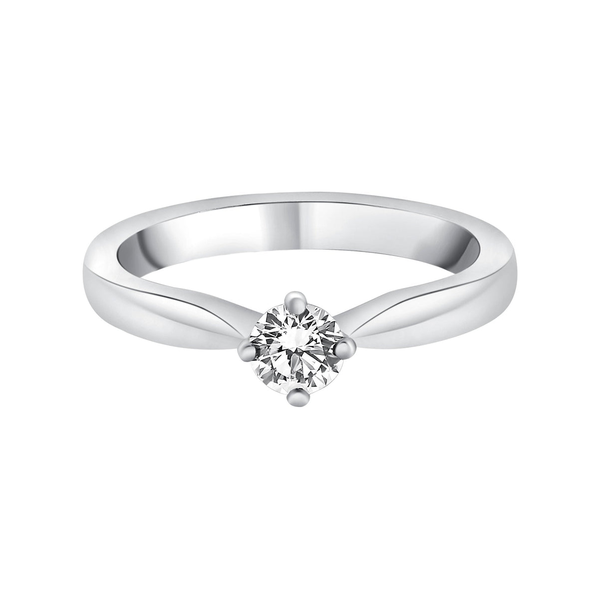 Platinum 0.33ct D VS1 GIA round brilliant cut diamond ring