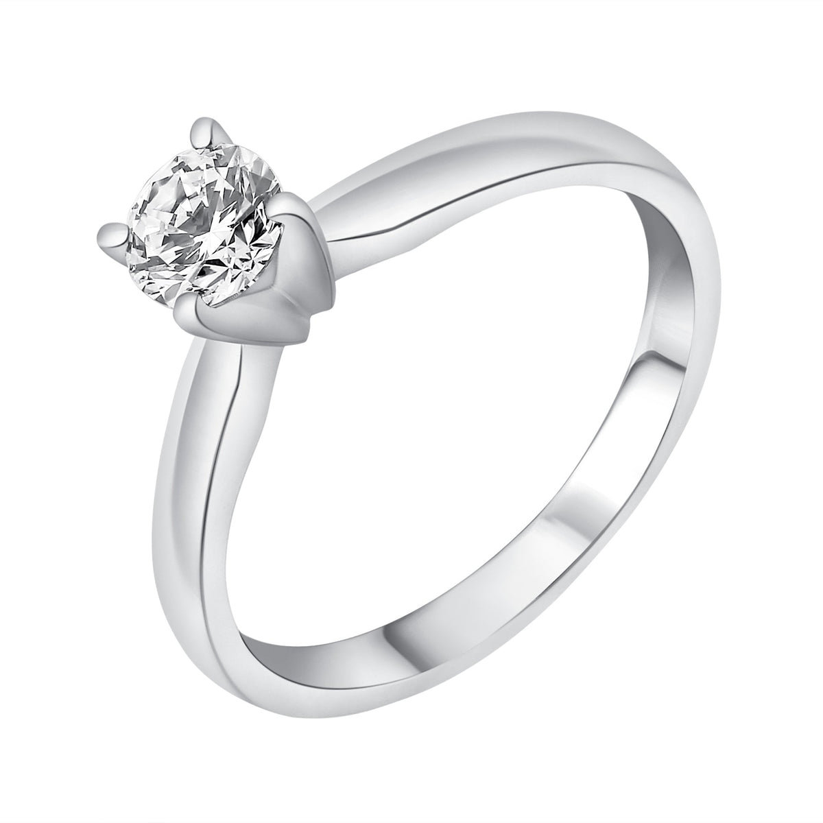 Platinum 0.60ct D Vs2 Gia Round Brilliant Cut Diamond Ring