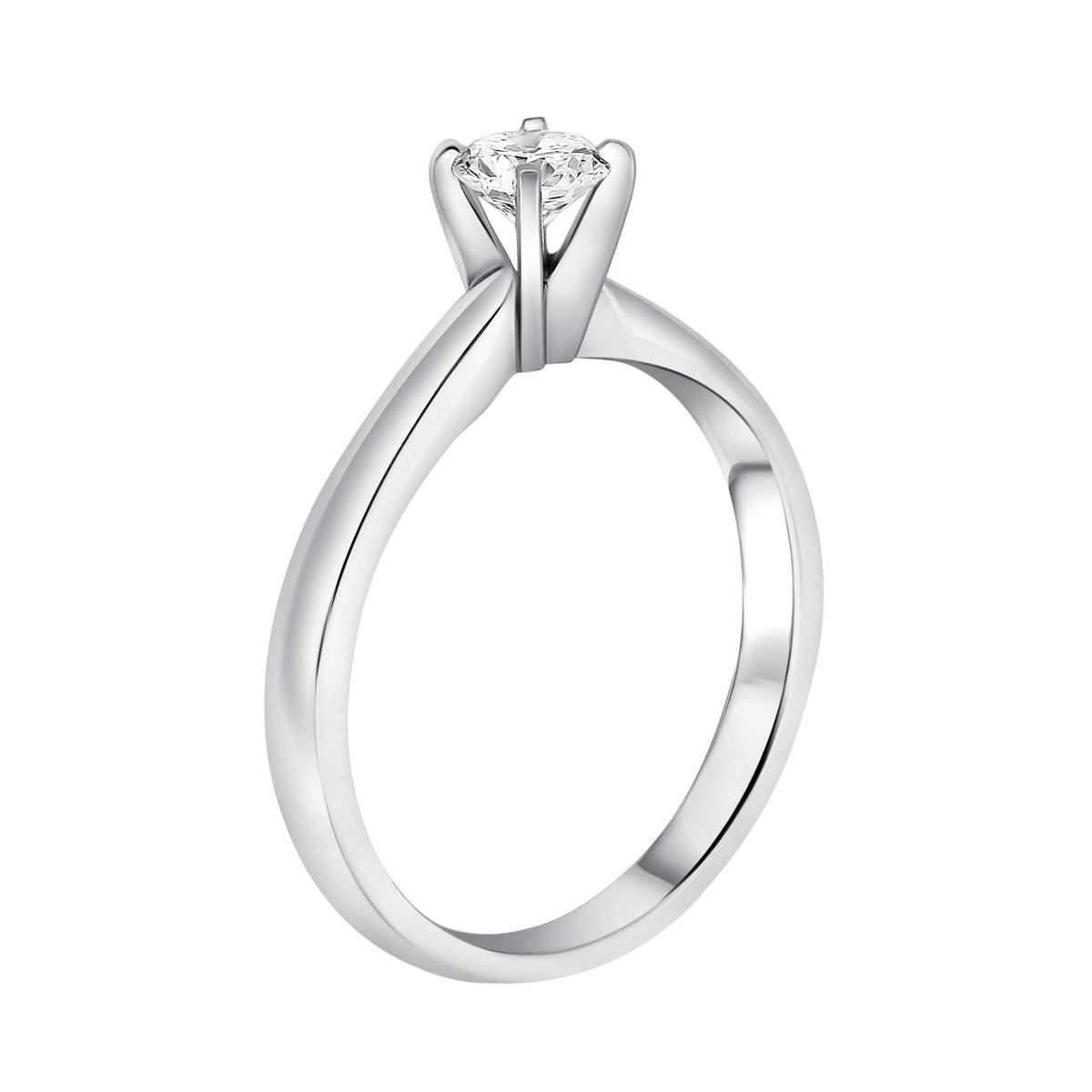 Platinum 0.60ct D Vs2 Gia Round Brilliant Cut Diamond Ring