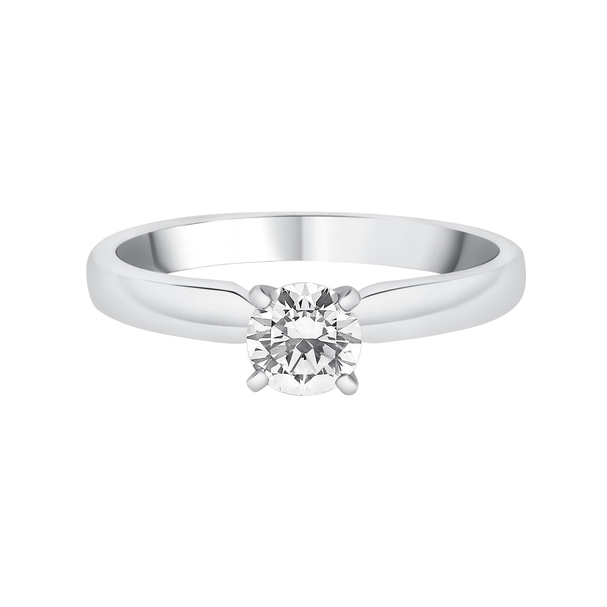 Platinum 0.60ct D Vs2 Gia Round Brilliant Cut Diamond Ring