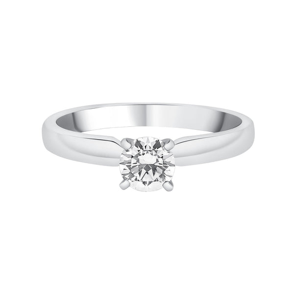 Platinum 0.60ct D Vs2 Gia Round Brilliant Cut Diamond Ring